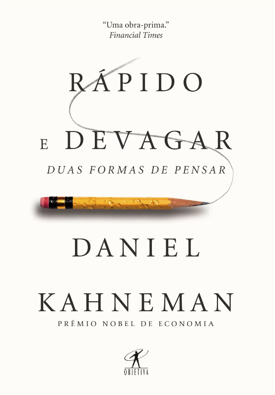 Daniel Kahneman Rápido e devagar - Capa do livro