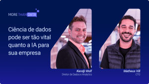 Dois homens brancos sorrindo, trazendo o contexto de ciência de dados e IA.