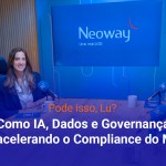 Capa do podcast Bytes & Business, cujo tema é "Como o Magazine Luiza está usando novas tecnologias no compliance".